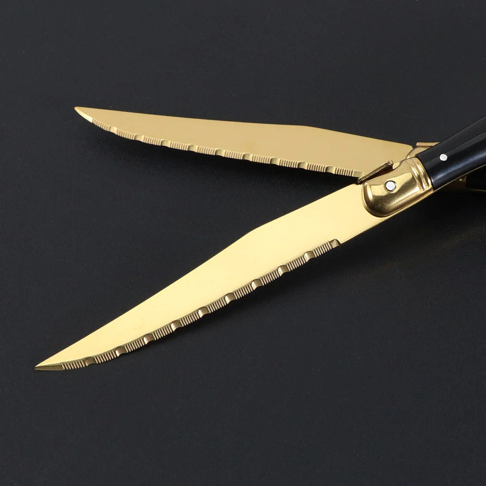 Golden Steak Knives (4 - 12 Piece Sets)