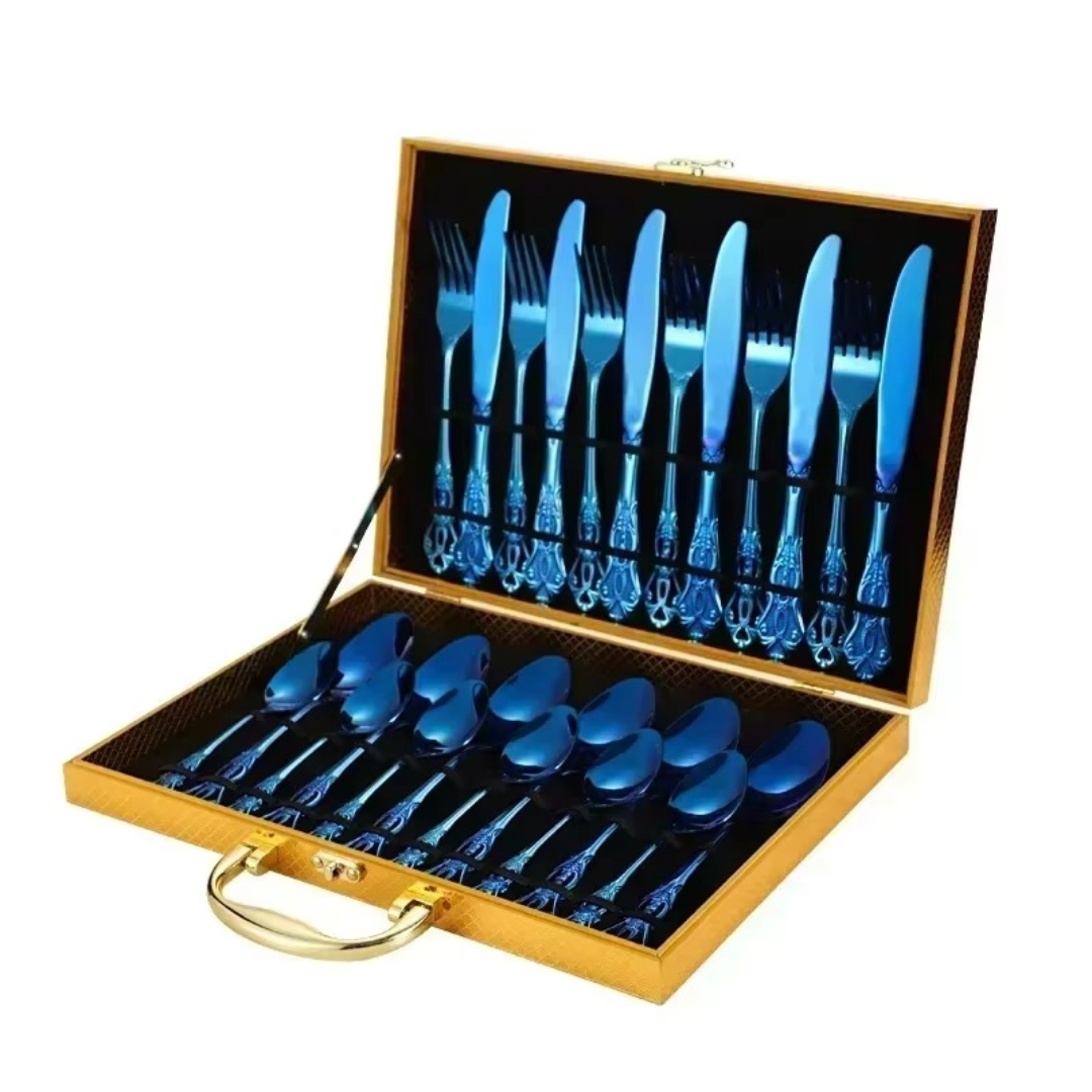 Decorative Stainless Steel Cutlery (24 Piece Dining Set)
