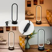 Matte Black Bedroom Ring Lamp