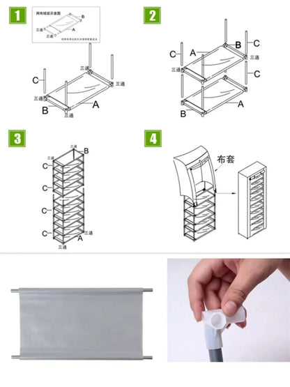 Shoe Storage Rack (Dust Proof)