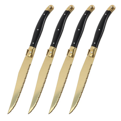 Golden Steak Knives (4 - 12 Piece Sets)