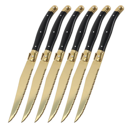 Golden Steak Knives (4 - 12 Piece Sets)