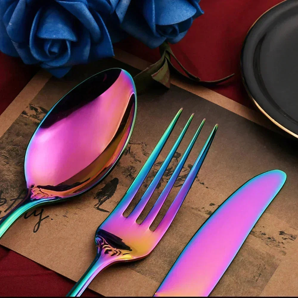 Decorative Stainless Steel Cutlery (24 Piece Dining Set)