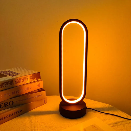 Matte Black Bedroom Ring Lamp