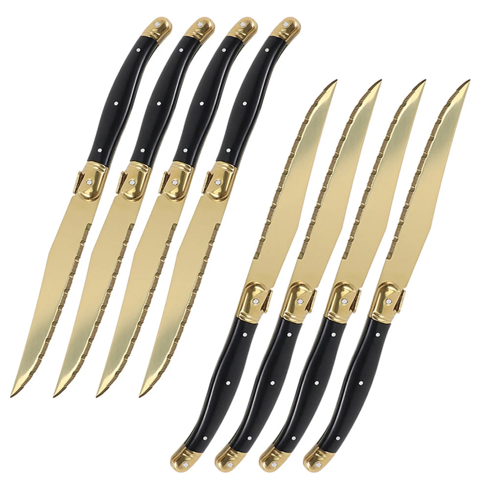 Golden Steak Knives (4 - 12 Piece Sets)