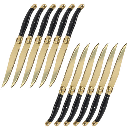 Golden Steak Knives (4 - 12 Piece Sets)