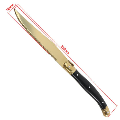 Golden Steak Knives (4 - 12 Piece Sets)